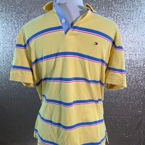 Tommy Hilfiger Yellow/Blue Polo              B1